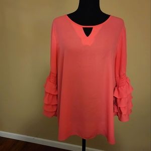 CATO Ruffle sleeve blouse 14/16W